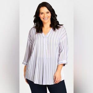 NWT Avenue Striped Tunic Size X